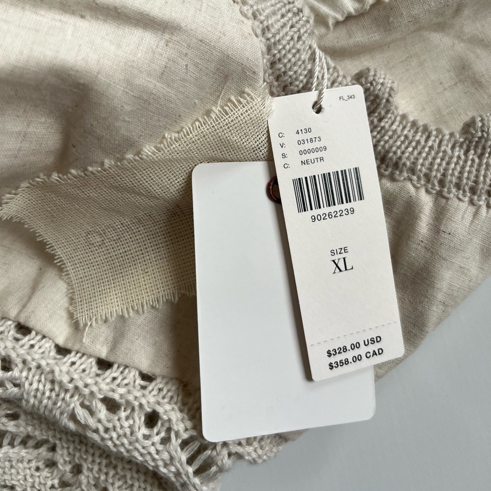 NWT Cecilia Prado Cream Lace ruffle Dress by Anthropologie - Picture 7 of 12
